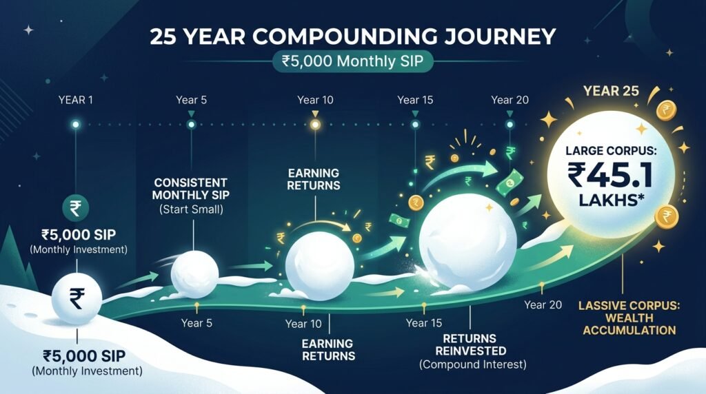 Compounding snowball effect in a long-term SIP