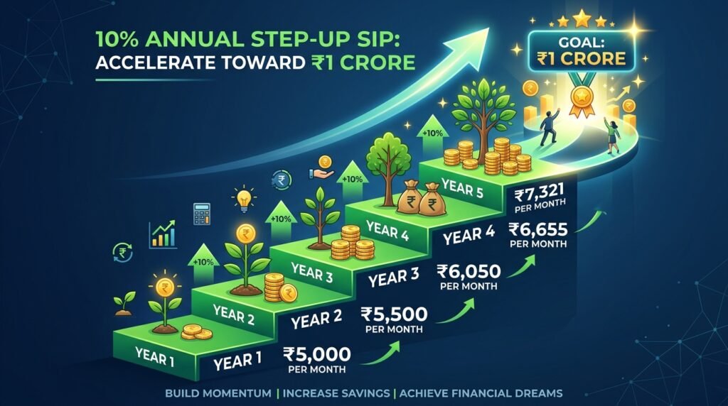 10 percent annual step-up SIP starting from ₹5,000