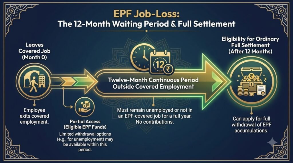 EPF 12 month waiting period after leaving job