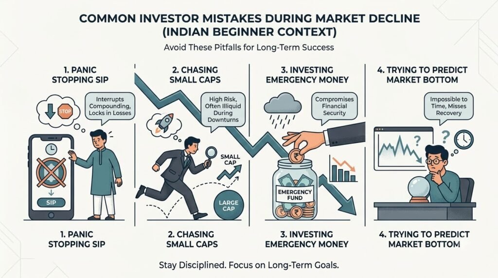 Common SIP mistakes during falling markets
