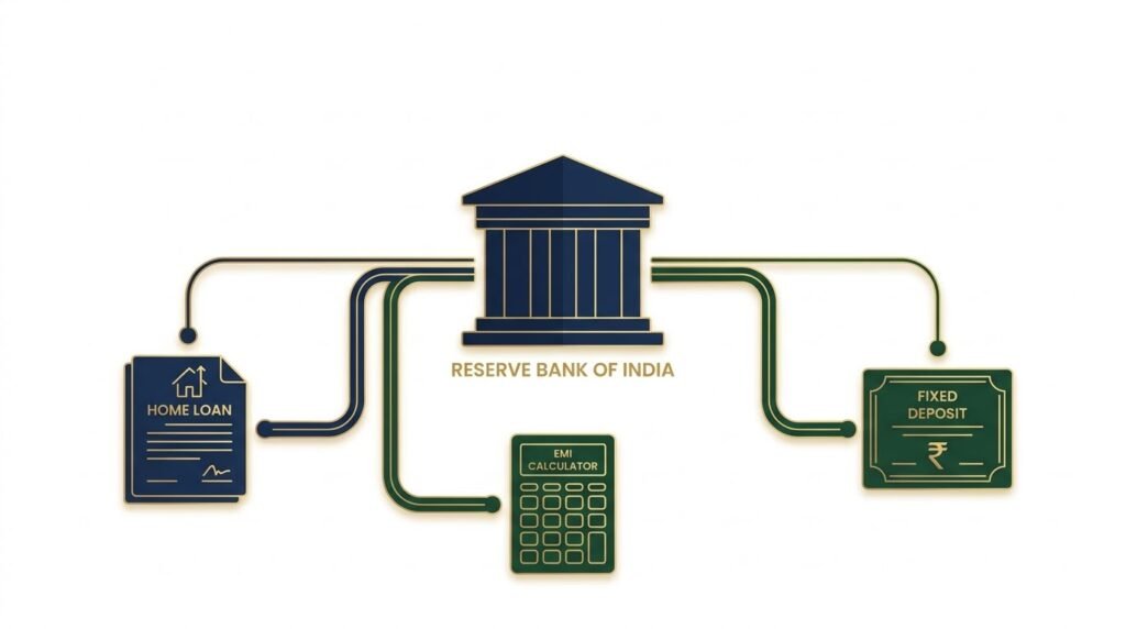 RBI repo rate 2026 impact on home loan EMI and FD