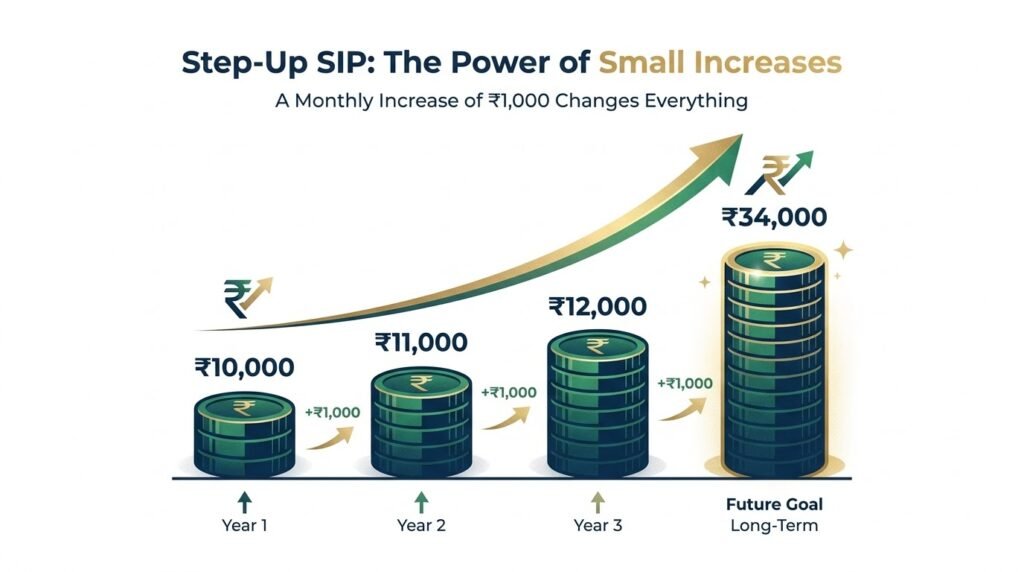 Step-Up SIP increasing ₹1,000 every year